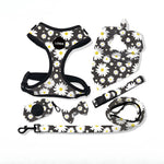 Customizable Pet Harnesses Set: harness、collar、leash、poop bag holder、bowtie、bandana
