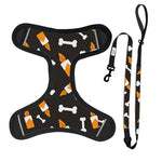 Customizable Pet Harnesses Set: harness、collar、leash、poop bag holder、bowtie、bandana