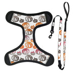Customizable Pet Harnesses Set: harness、collar、leash、poop bag holder、bowtie、bandana