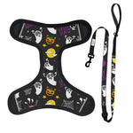 Customizable Pet Harnesses Set: harness、collar、leash、poop bag holder、bowtie、bandana