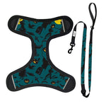 Customizable Pet Harnesses Set: harness、collar、leash、poop bag holder、bowtie、bandana