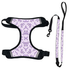 Customizable Pet Harnesses Set: harness、collar、leash、poop bag holder、bowtie、bandana