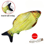 "Best Selling Auto-Sensor Electric Wiggling Fish Toy - Rechargeable Cat & Dog Interactive Toy, Durable & Chew-Resistant, 6+ Styles!"