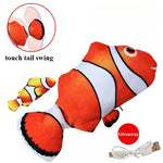 "Best Selling Auto-Sensor Electric Wiggling Fish Toy - Rechargeable Cat & Dog Interactive Toy, Durable & Chew-Resistant, 6+ Styles!"
