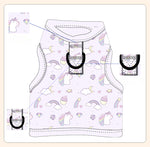 Customizable Pet Harnesses Set: harness、collar、leash、poop bag holder、bowtie、bandana