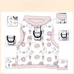 Customizable Pet Harnesses Set: harness、collar、leash、poop bag holder、bowtie、bandana