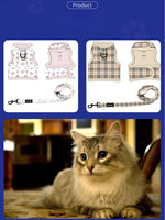 Customizable Pet Harnesses Set: harness、collar、leash、poop bag holder、bowtie、bandana