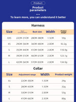 Customizable Pet Harnesses Set: harness、collar、leash、poop bag holder、bowtie、bandana