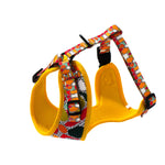 Customizable Pet Harnesses Set: harness、collar、leash、poop bag holder、bowtie、bandana