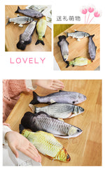 "Best Selling Auto-Sensor Electric Wiggling Fish Toy - Rechargeable Cat & Dog Interactive Toy, Durable & Chew-Resistant, 6+ Styles!"