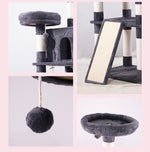 Multifunctional Cat Tree | E1 Eco Board & Plush, Climbing/Swing/Sleep – Home Cat Must-Have