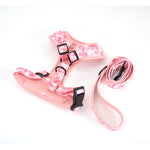 Customizable Pet Harnesses Set: harness、collar、leash、poop bag holder、bowtie、bandana