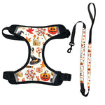 Customizable Pet Harnesses Set: harness、collar、leash、poop bag holder、bowtie、bandana