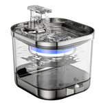 Revolutionary Stainless Steel Cat Fountain: Battery - Powered, Wireless, with Sensor and Auto - Circulation