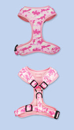 Customizable Pet Harnesses Set: harness、collar、leash、poop bag holder、bowtie、bandana