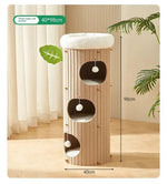 Multi-Layer Cat Scratching Board Felt Cat Nest All-Season Wear-Resistant Integrated Cat Villa Pet Supplies Cat House