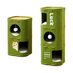 Charming Barrel- Style Cat Haven: Sturdy Cat Tree for Kittens & Big Cats Alike
