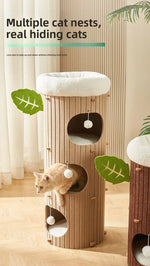 Multi-Layer Cat Scratching Board Felt Cat Nest All-Season Wear-Resistant Integrated Cat Villa Pet Supplies Cat House