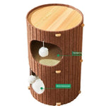 Multi-Layer Cat Scratching Board Felt Cat Nest All-Season Wear-Resistant Integrated Cat Villa Pet Supplies Cat House