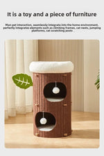 Multi-Layer Cat Scratching Board Felt Cat Nest All-Season Wear-Resistant Integrated Cat Villa Pet Supplies Cat House