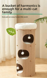 Multi-Layer Cat Scratching Board Felt Cat Nest All-Season Wear-Resistant Integrated Cat Villa Pet Supplies Cat House