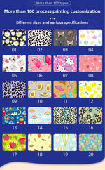 Customizable pet harness set: harness, collar, leash, poop bag holder, bow tie, bandana