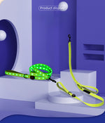 Customizable Pet Harnesses Set: harness、collar、leash、poop bag holder、bowtie、bandana