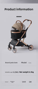 Revolutionary Detachable High - End Pet Stroller | The Ultimate for Your Furry Friends