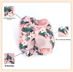 Customizable Pet Harnesses Set: harness、collar、leash、poop bag holder、bowtie、bandana