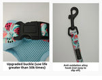 Customizable Pet Harnesses Set: harness、collar、leash、poop bag holder、bowtie、bandana