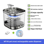 Revolutionary Stainless Steel Cat Fountain: Battery - Powered, Wireless, with Sensor and Auto - Circulation