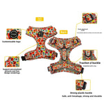 Customizable Pet Harnesses Set: harness、collar、leash、poop bag holder、bowtie、bandana