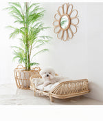 Handwoven Rattan Pet Bed: Eco-Friendly Luxury for Dogs & Cats