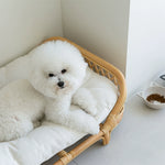 Handwoven Rattan Pet Bed: Eco-Friendly Luxury for Dogs & Cats