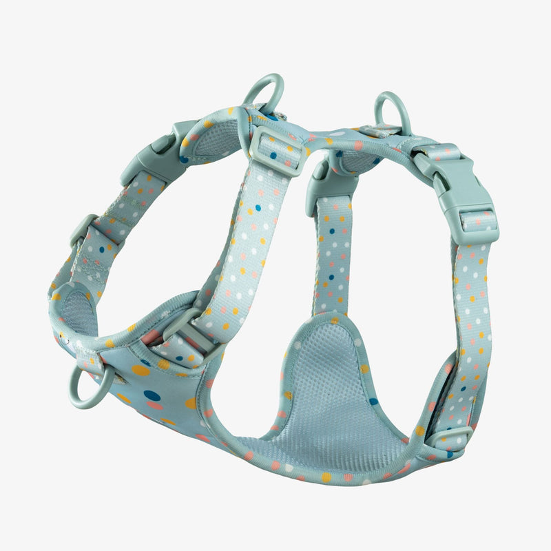 Customizable Pet Harnesses Set: harness、collar、leash、poop bag holder、bowtie、bandana