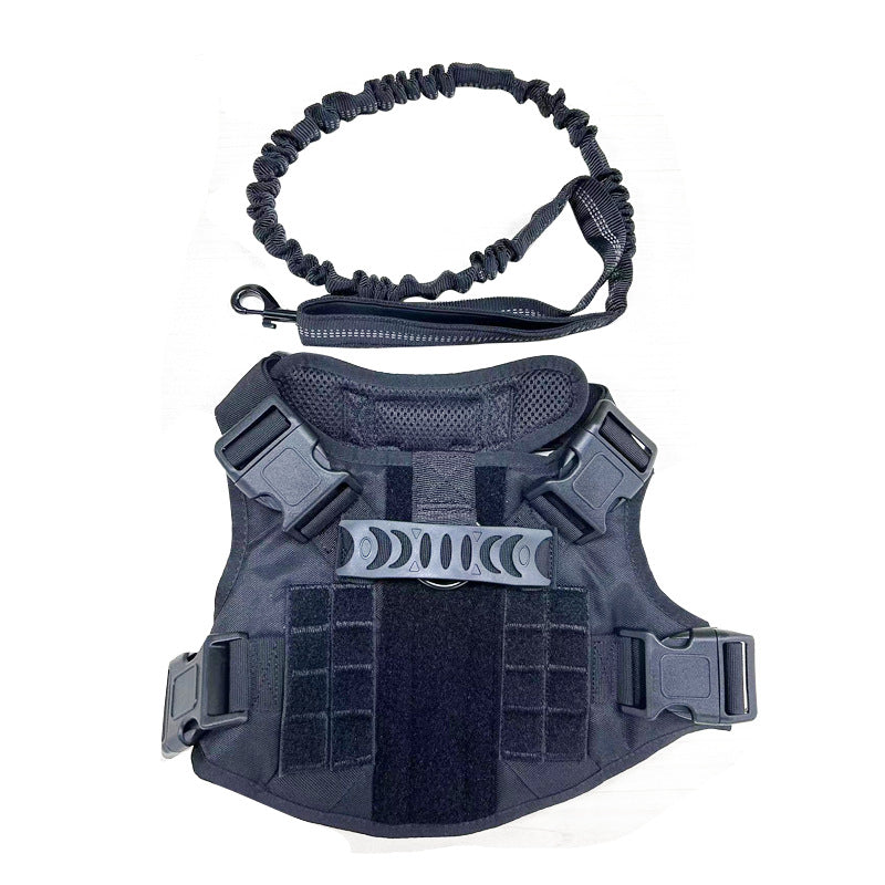 Customizable Pet Harnesses Set: harness、collar、leash、poop bag holder、bowtie、bandana
