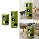 Charming Barrel- Style Cat Haven: Sturdy Cat Tree for Kittens & Big Cats Alike