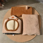 Cozy Foldable Pet House | Removable Washable Cat Cave Sofa for Small Dogs & Cats