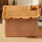 Cozy Foldable Pet House | Removable Washable Cat Cave Sofa for Small Dogs & Cats