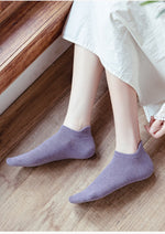 Women's Socks丨Spring 10 Pairs Low Cut Cotton Socks