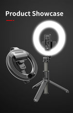 L07 Selfie Stick丨 LED Ring Light Bluetooth Selfie Stick With Tripod Floor-lamp